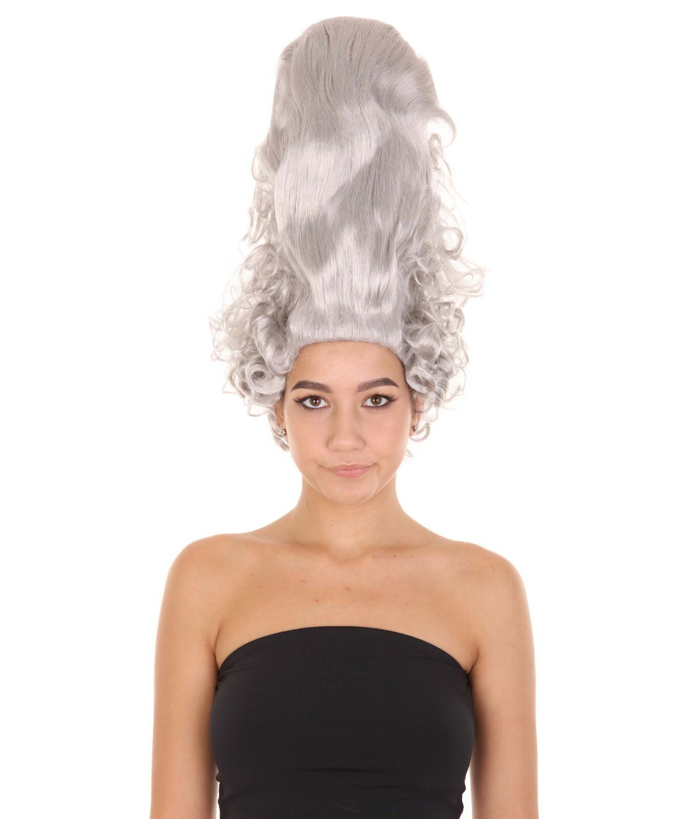 Colonial Lady Beehive Wig ,Grey Historical Wigs ,Rococo Royalty ,HW-3355A