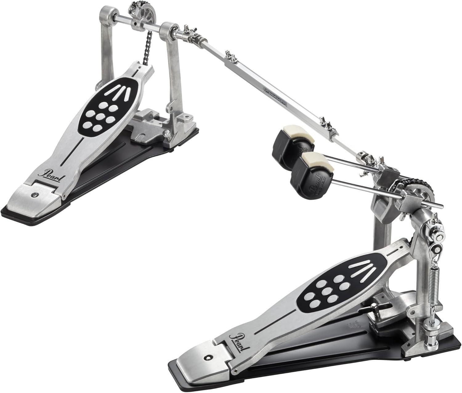 Pearl P-922 Drum Twin Pedal Redline Style Silver New