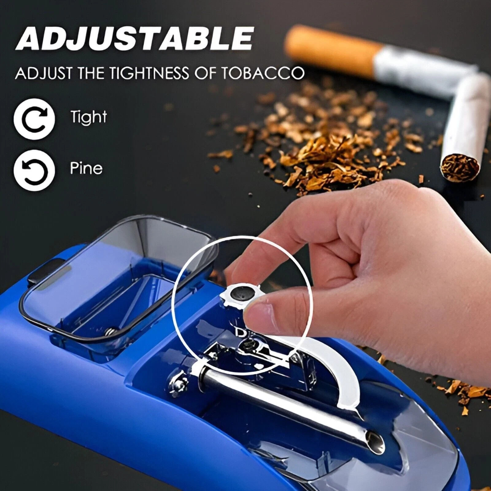Cigarette Machine Automatic Electric Rolling Roller Tobacco Injector Maker US