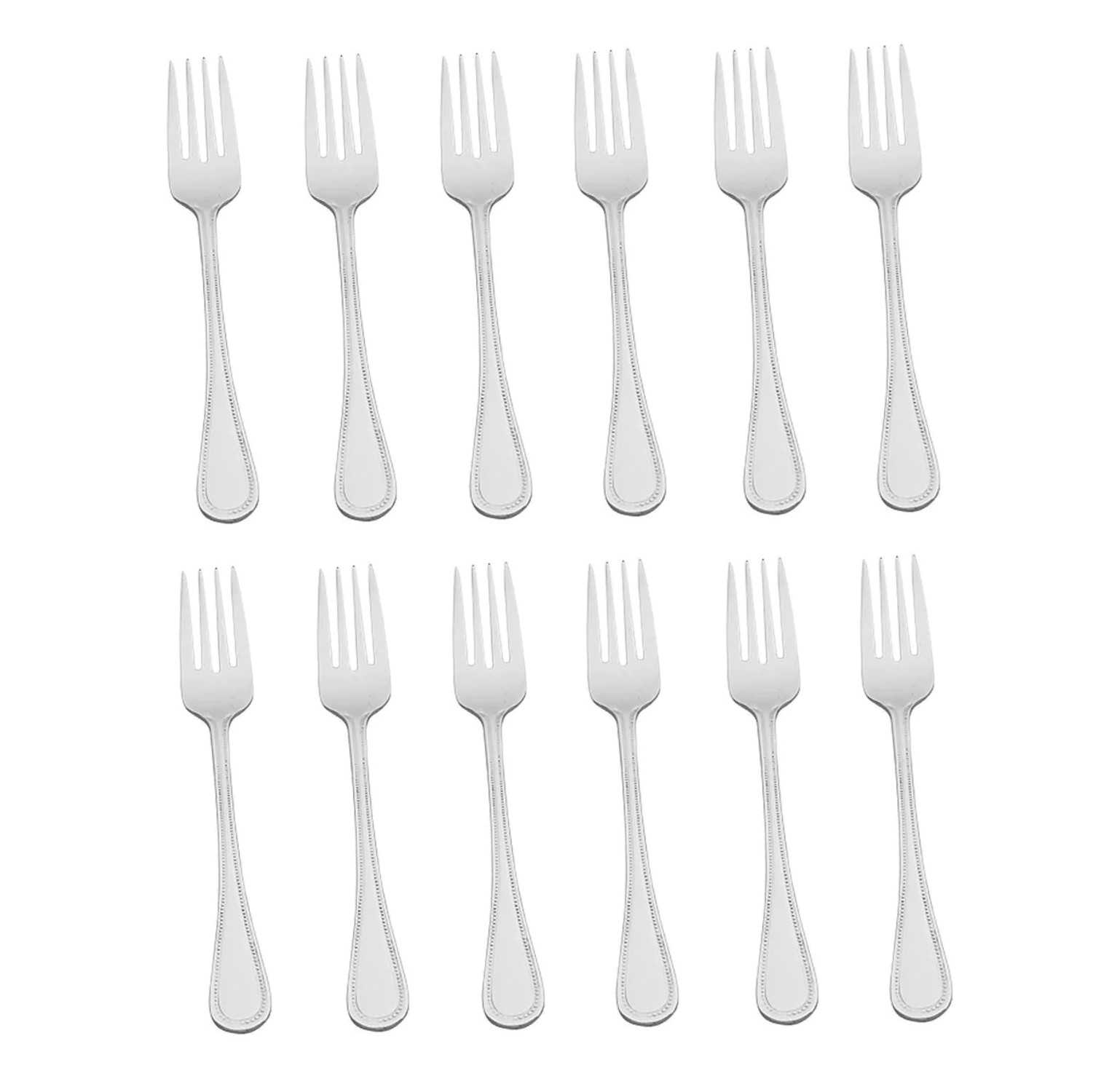 Wallace Continental Bead 18/10 Stainless Steel Salad Fork (Set of Twelve)