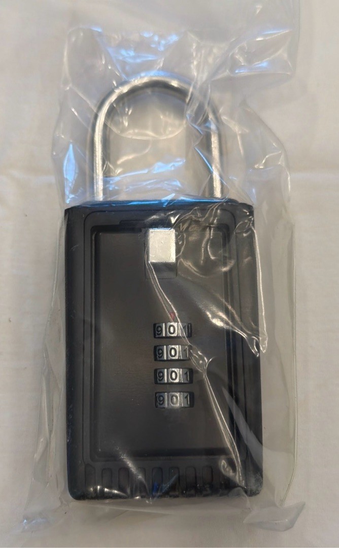 4 Digit Combo Lock Box Realtor Case Shackle Outdoor
