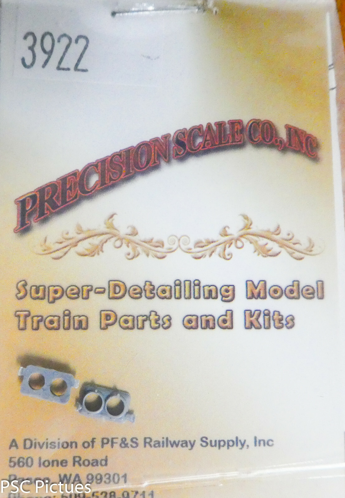 Precision Scale HO #3922 Headlights, Pyle Type Horizontal, 2nd Generation Diesel