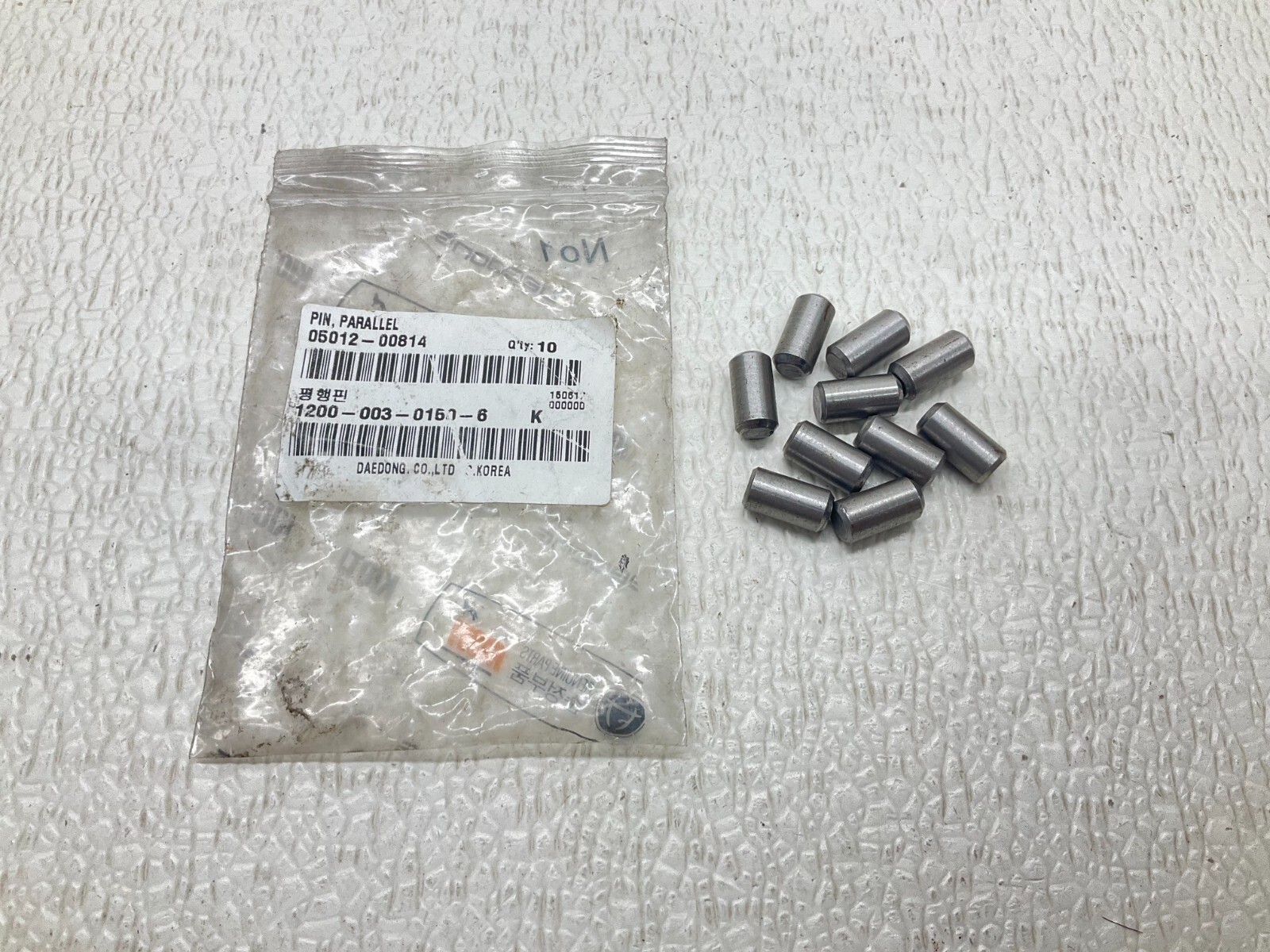Daedong Kioti 05012-00814 Parallel Pin 0501200814 05012 Bag of 10 New (TSC)
