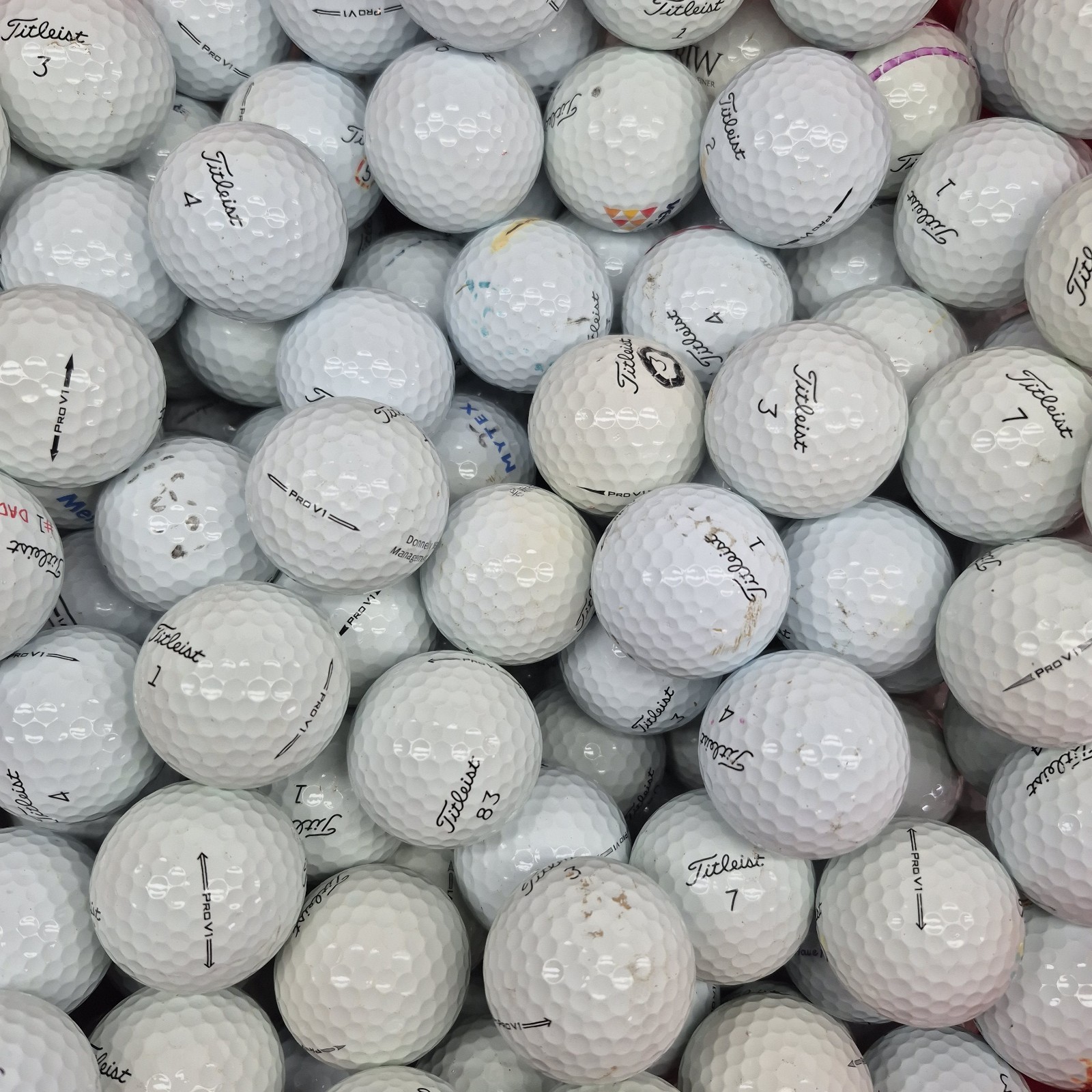 100 Titleist Pro V1 Used Golf Balls - 3A Value AAA