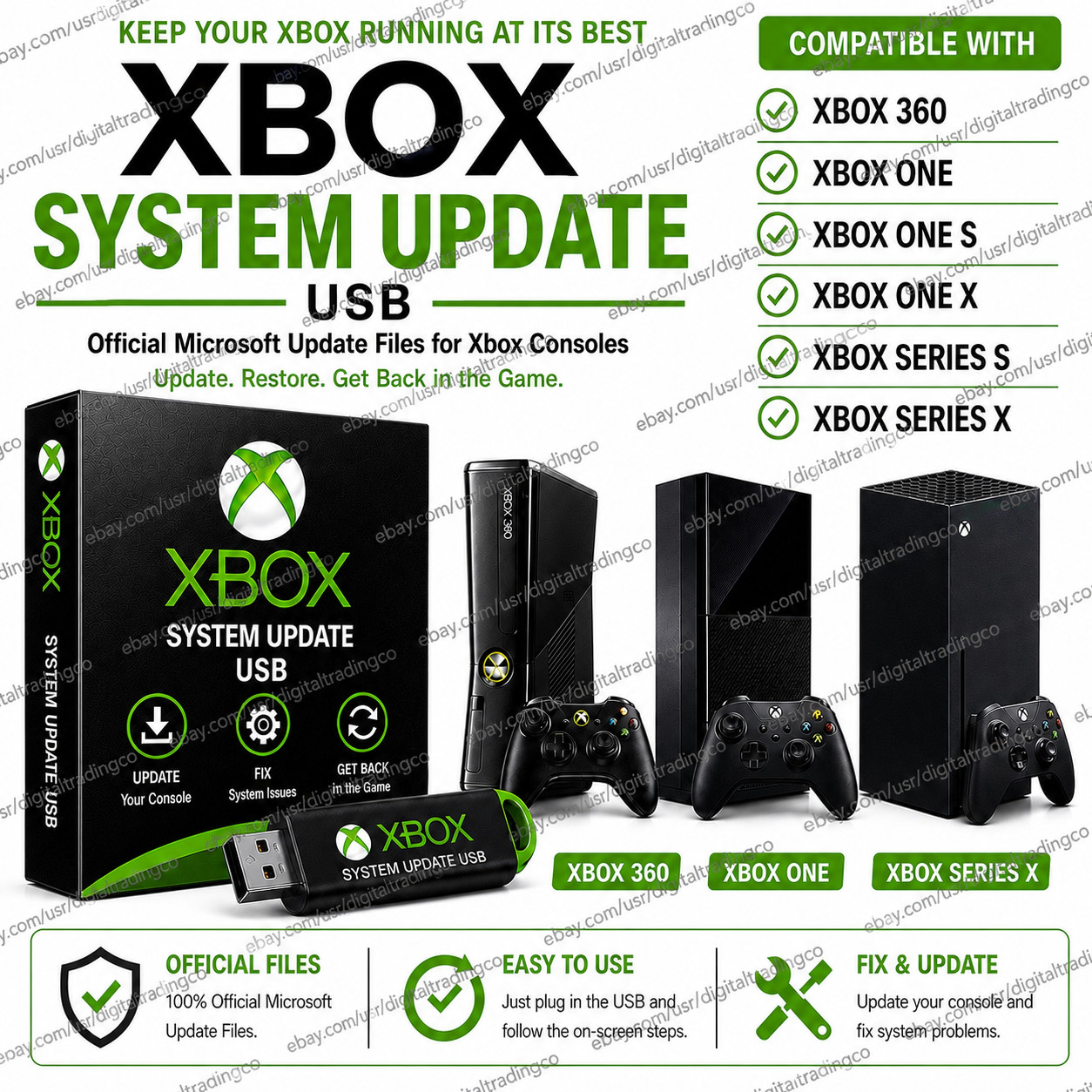 Xbox Series S, X, One, 360 System Update & USB – Official Firmware AUGUST 2026