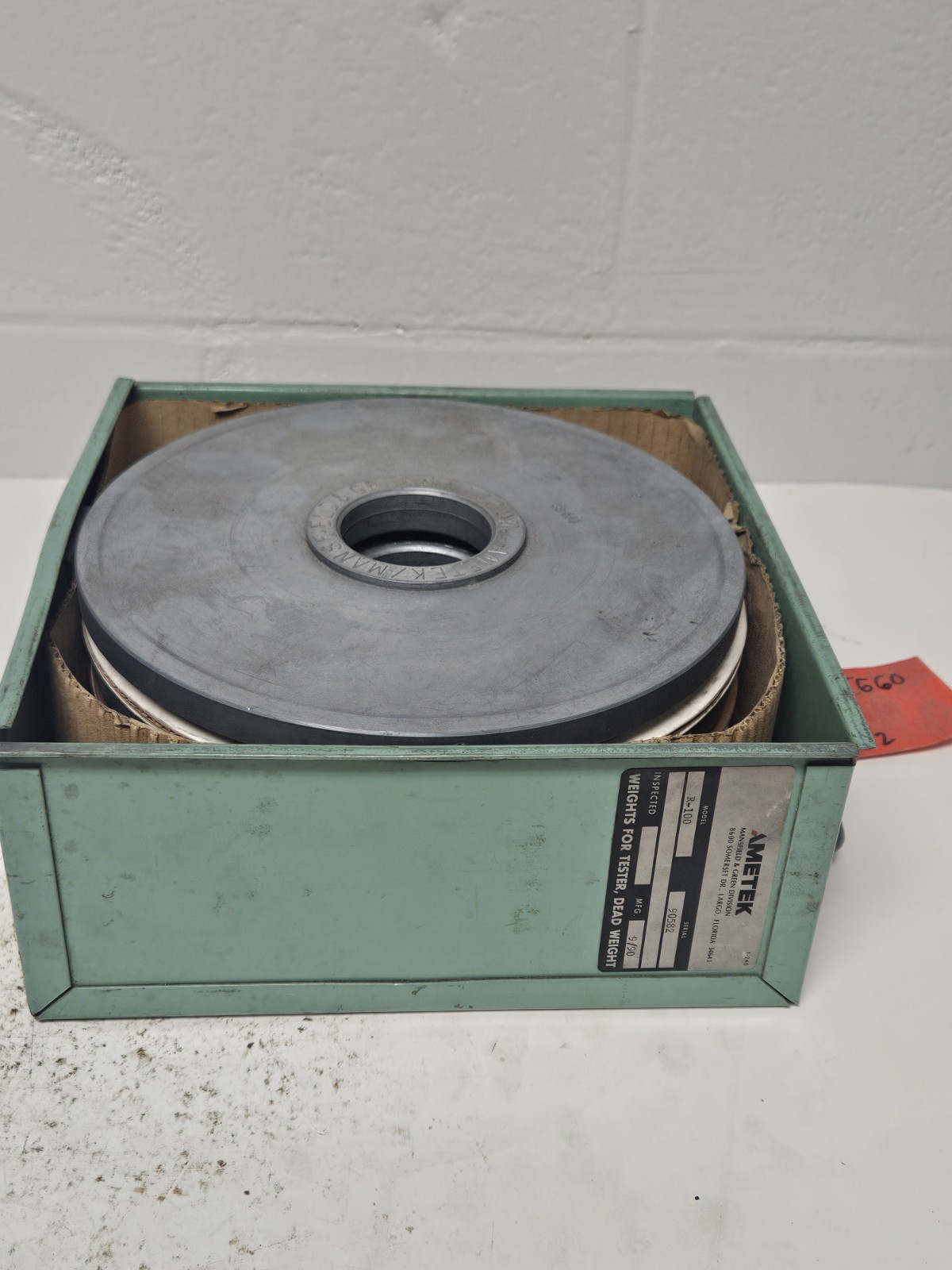 Ametek Mansfield & Green WG27 Weights for R-100 Dead Weight Pressure Tester