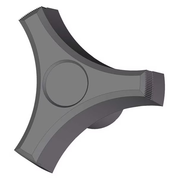 Innovative Components Three Prong Knob, 5/16-18 Thread Size, 1.125"L, Steel