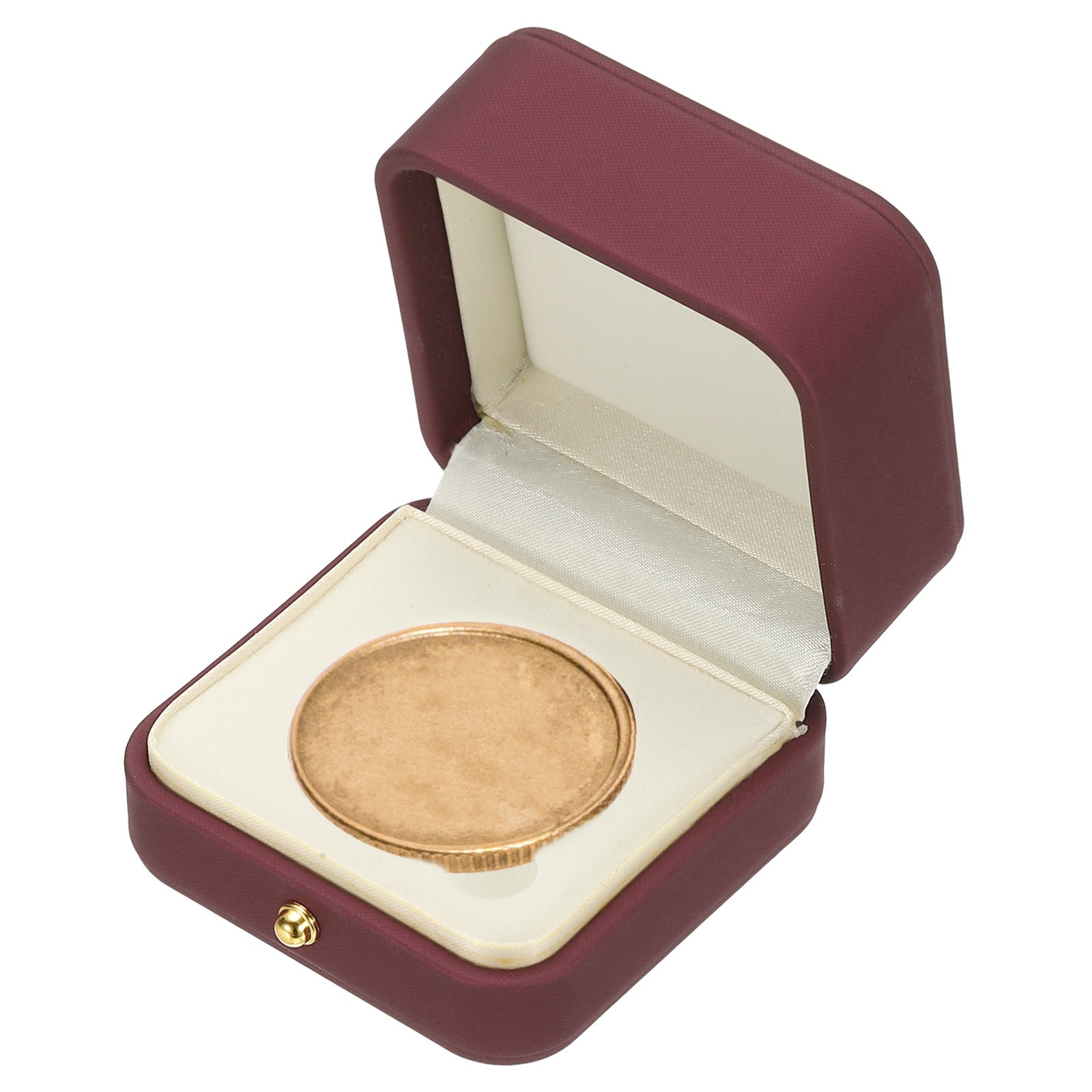Coin Display Box, Coin Presentation Display Box Fit 45mm Coin, Red