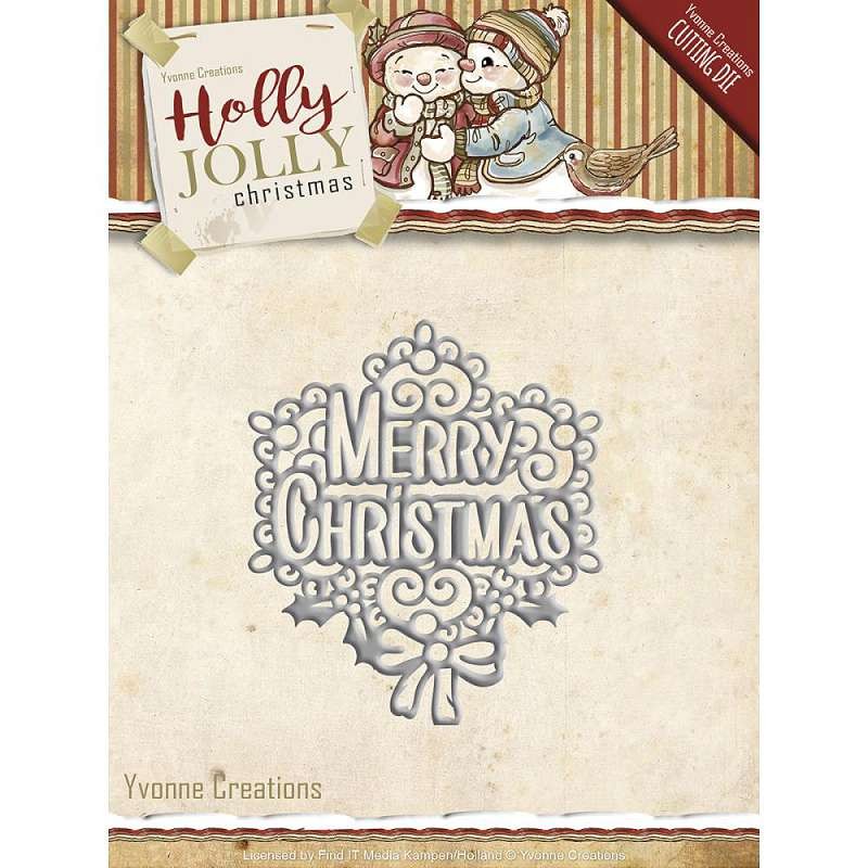 Find It Trading Yvonne Creations Holly Jolly Die Merry Christmas