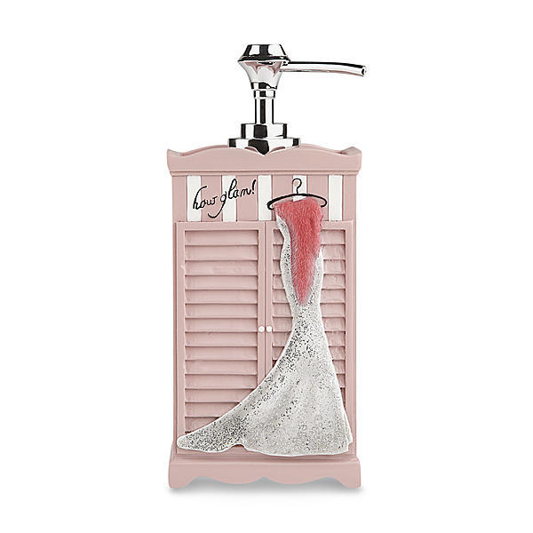 Essential Home Hollywood Glam Tall Pink  Soap / Lotion  Pump Dispenser
