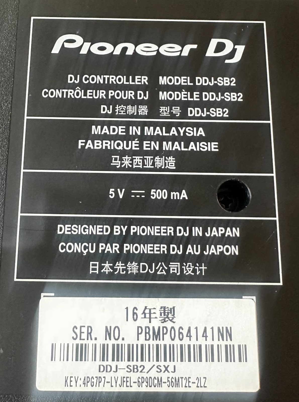 Pioneer DDJ-SB2 DJ Controller Serato 2-Channel with ProX Case