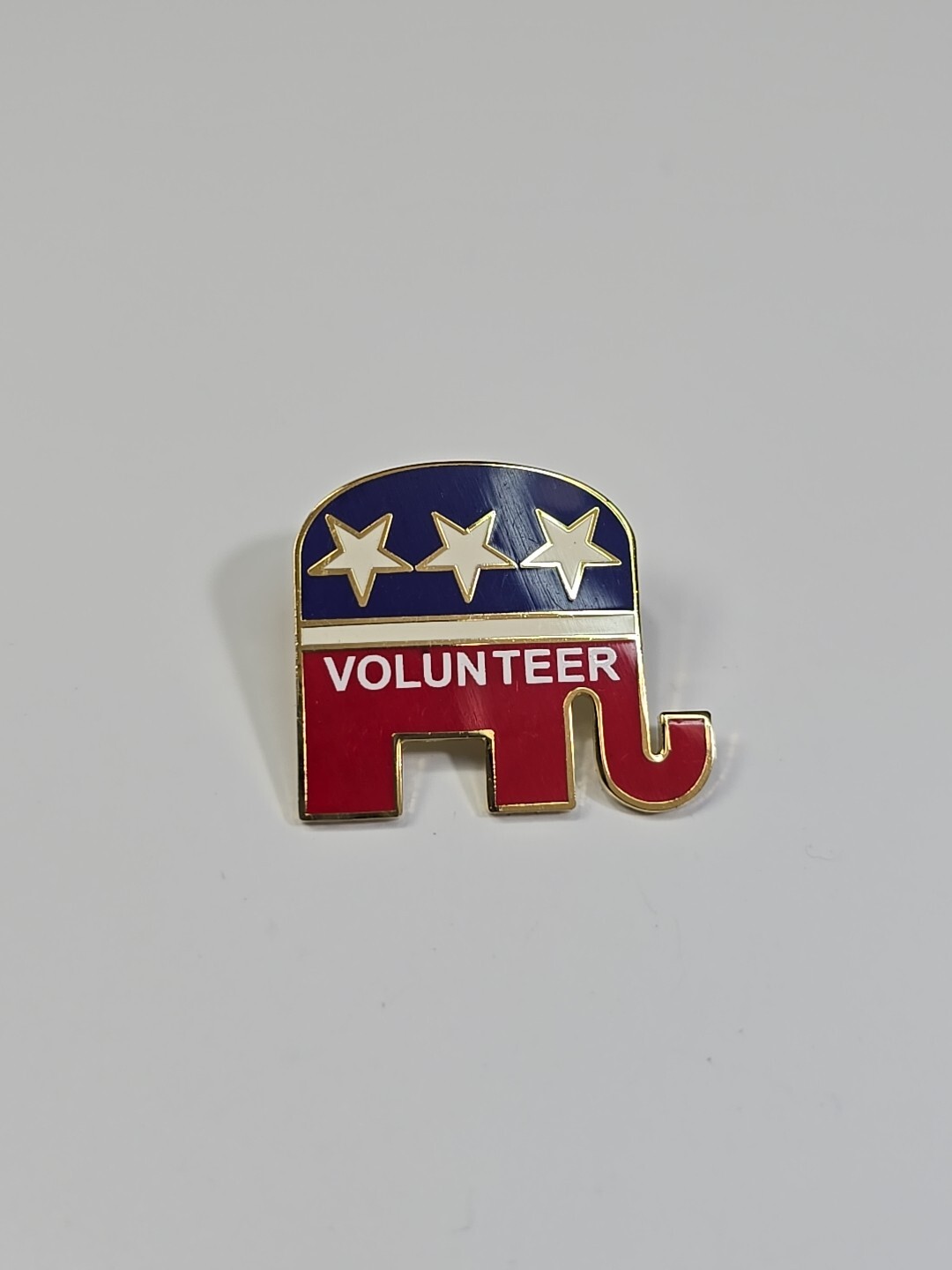 Republican Elephant Logo Volunteer Lapel Pin
