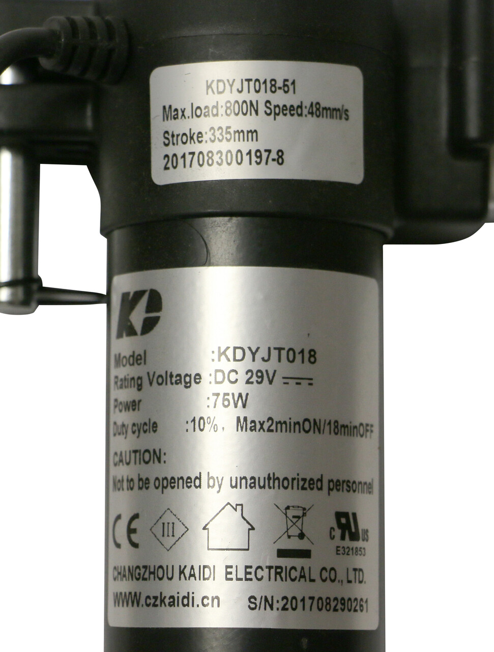 Kaidi KD Replacement Motor for Lift Chair and Recliner KDYJT018-51