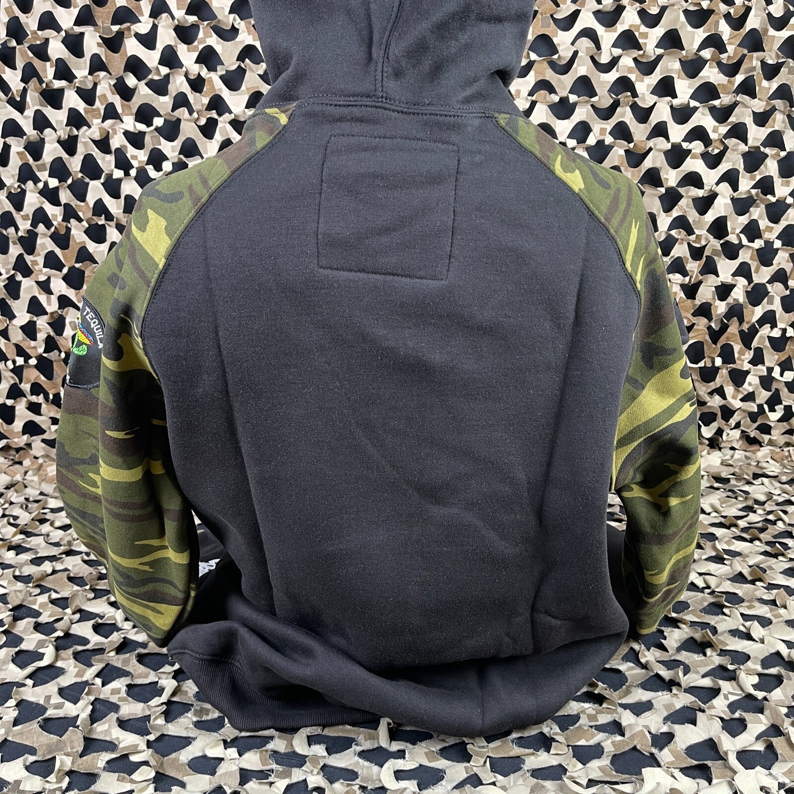 NEW Enola Gaye Tequila Pull Over Hooded Sweatshirt - Black - X-Large