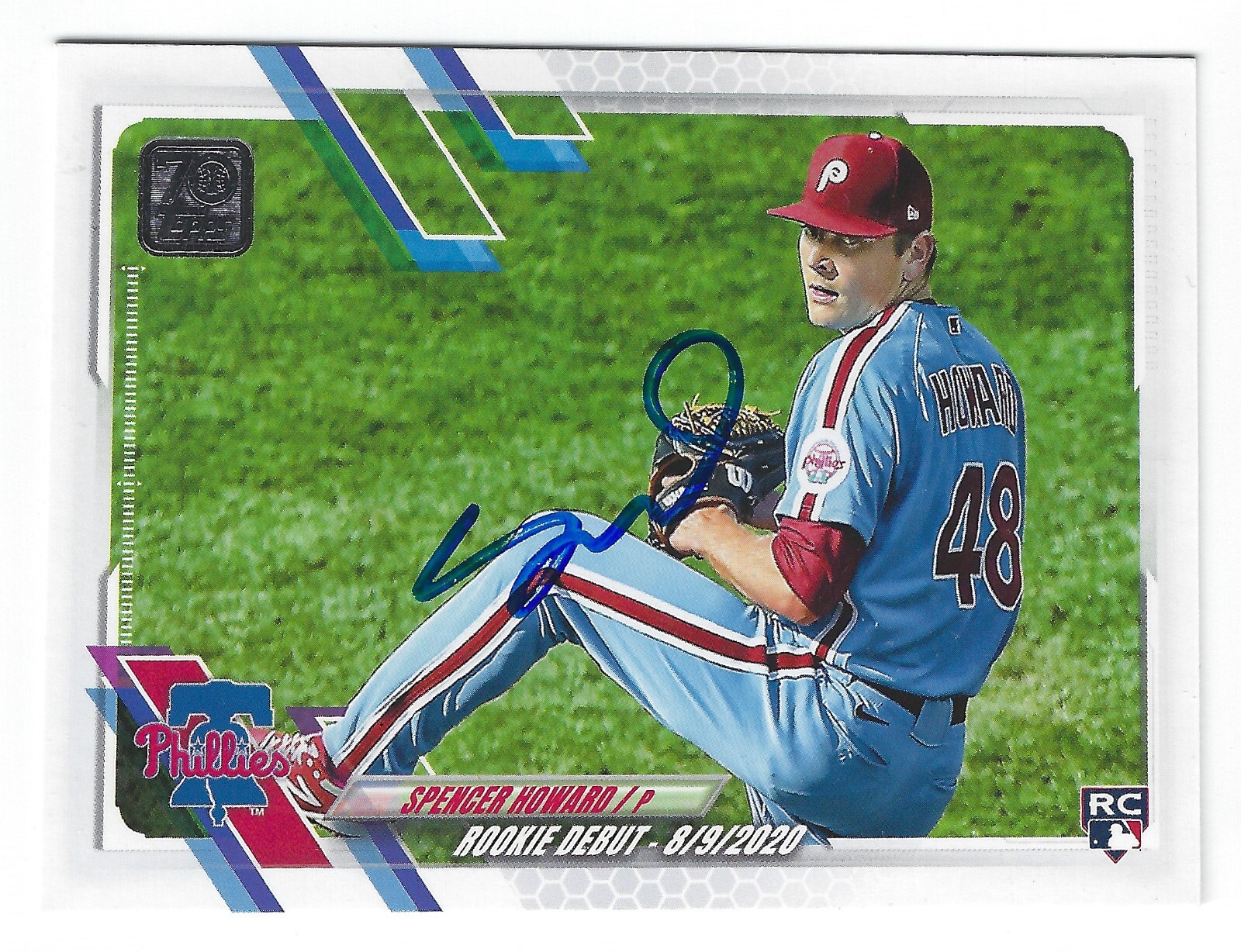 SPENCER HOWARD PHILADELPHIA PHILLIES SIGNED ROOKIE CARD TEXAS RANGERS GIANTS