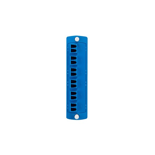 Leviton 5F100-2LL SDX 12-Fiber Adapter Plate (BLUE) SM LC Duplex **New In Box**