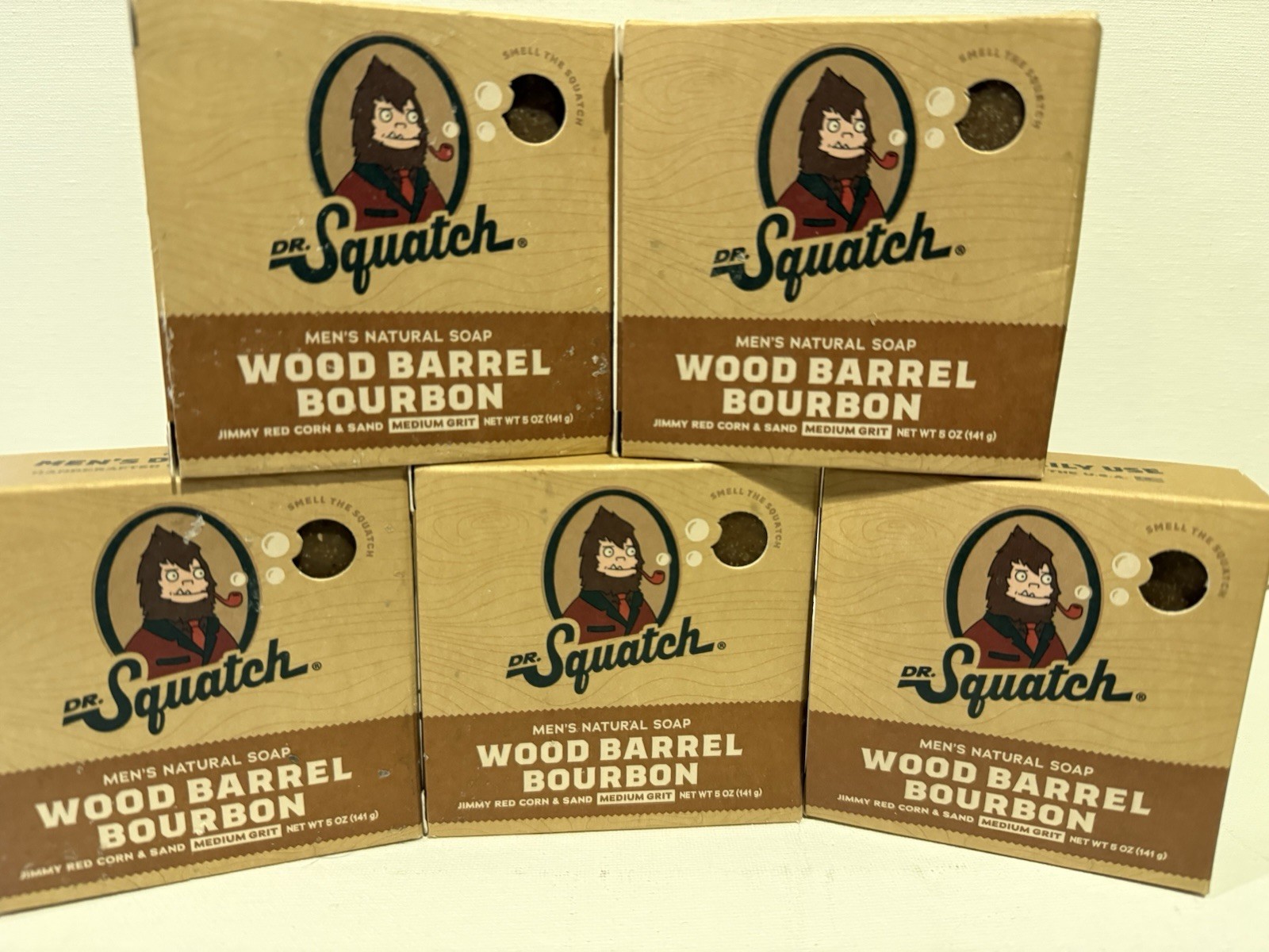 Dr. Squatch Wood Barrel Bourbon Men's Natural Soap Bar 5oz
