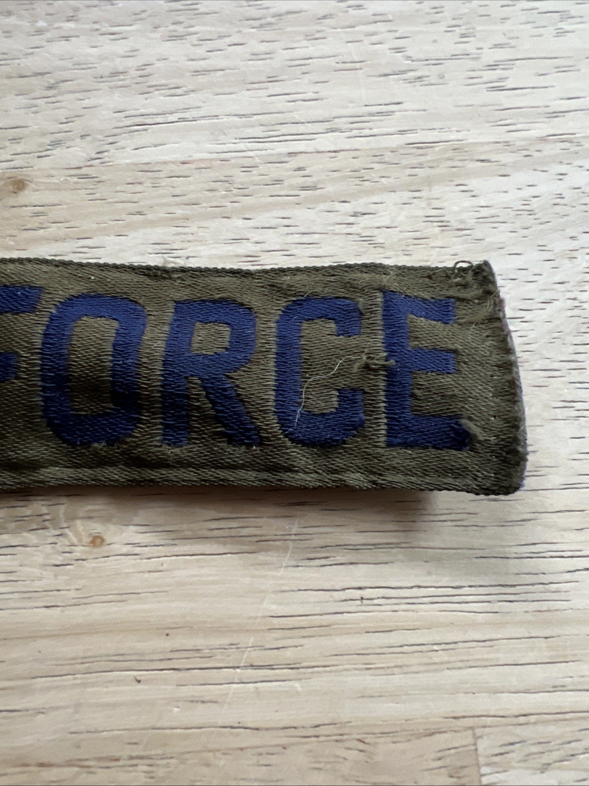 Patch US Air Force USAF Green Name Tape Strip
