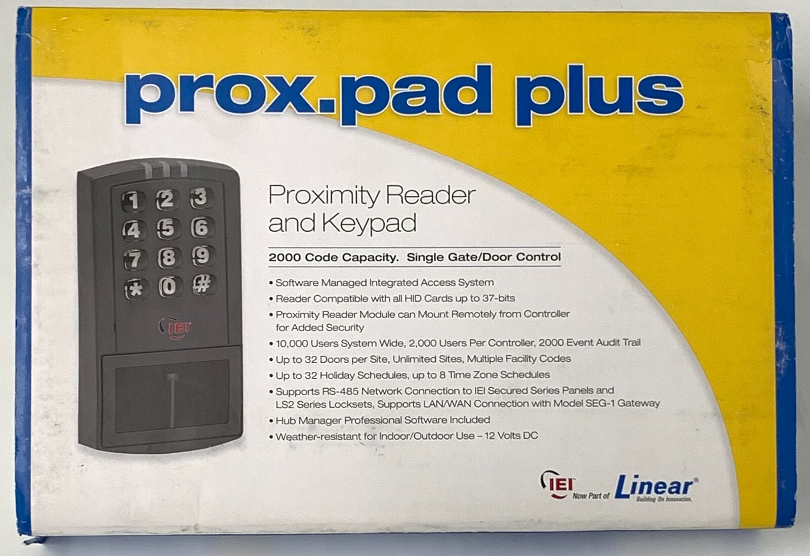 Linear IEI 0-205679 prox.pad plus Proximity Reader and Keypad