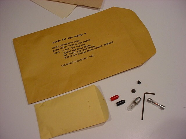 WOW! MARANTZ MODEL 9 factory parts and literature,instruction manual,MORE+++
