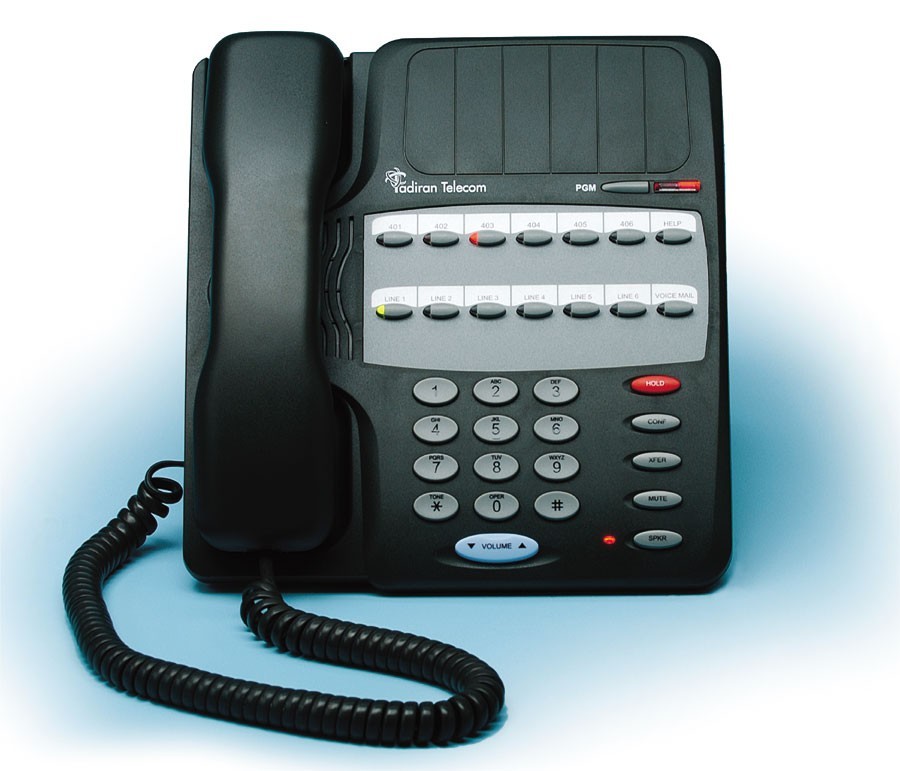 Tadiran/Sprint 14 btn. Black Standard Phone. Refurbished 1 year warranty.