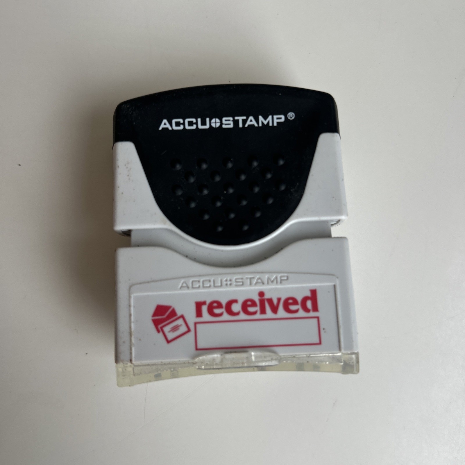 Accustamp2 Shutter Stamp with Microban, Red, RECEIVED