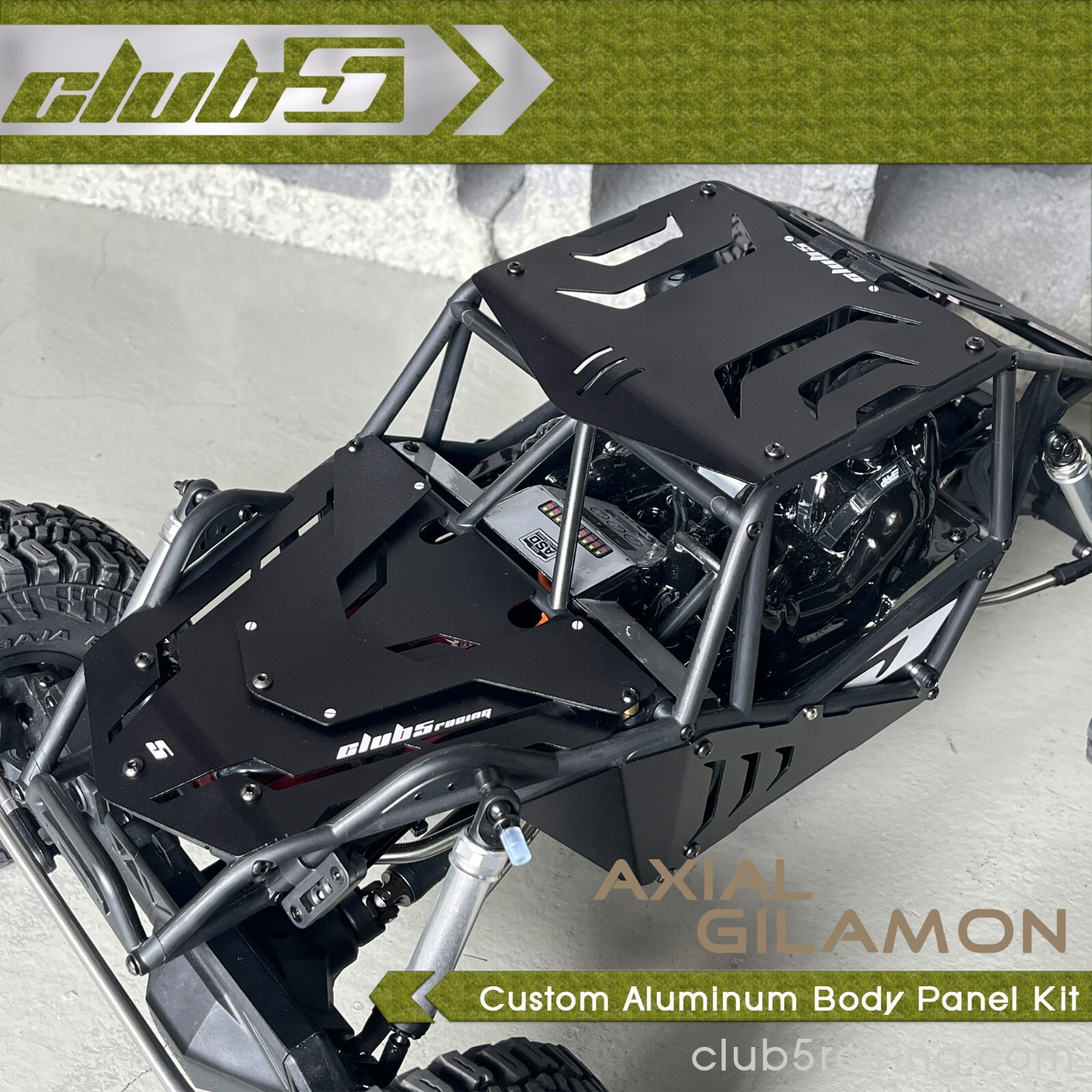 Custom Aluminum Body Panel Kit for Axial AXP8 Gilamon ( V1 )