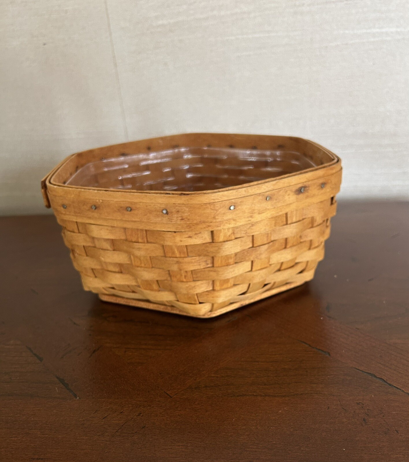 Longaberger 2002 Hexagon Basket "9, signed
