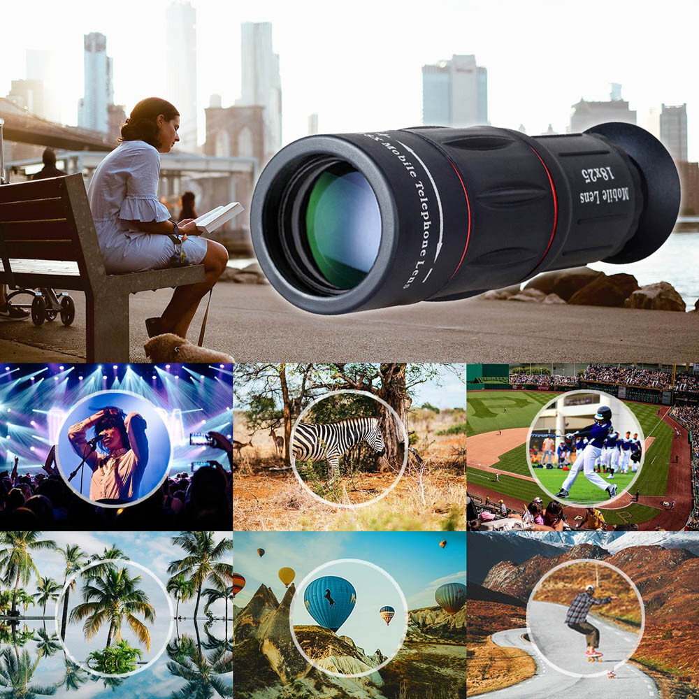 APEXEL 18X Telescope Zoom Lens Monocular Phone camera Lens With Clip for Phones