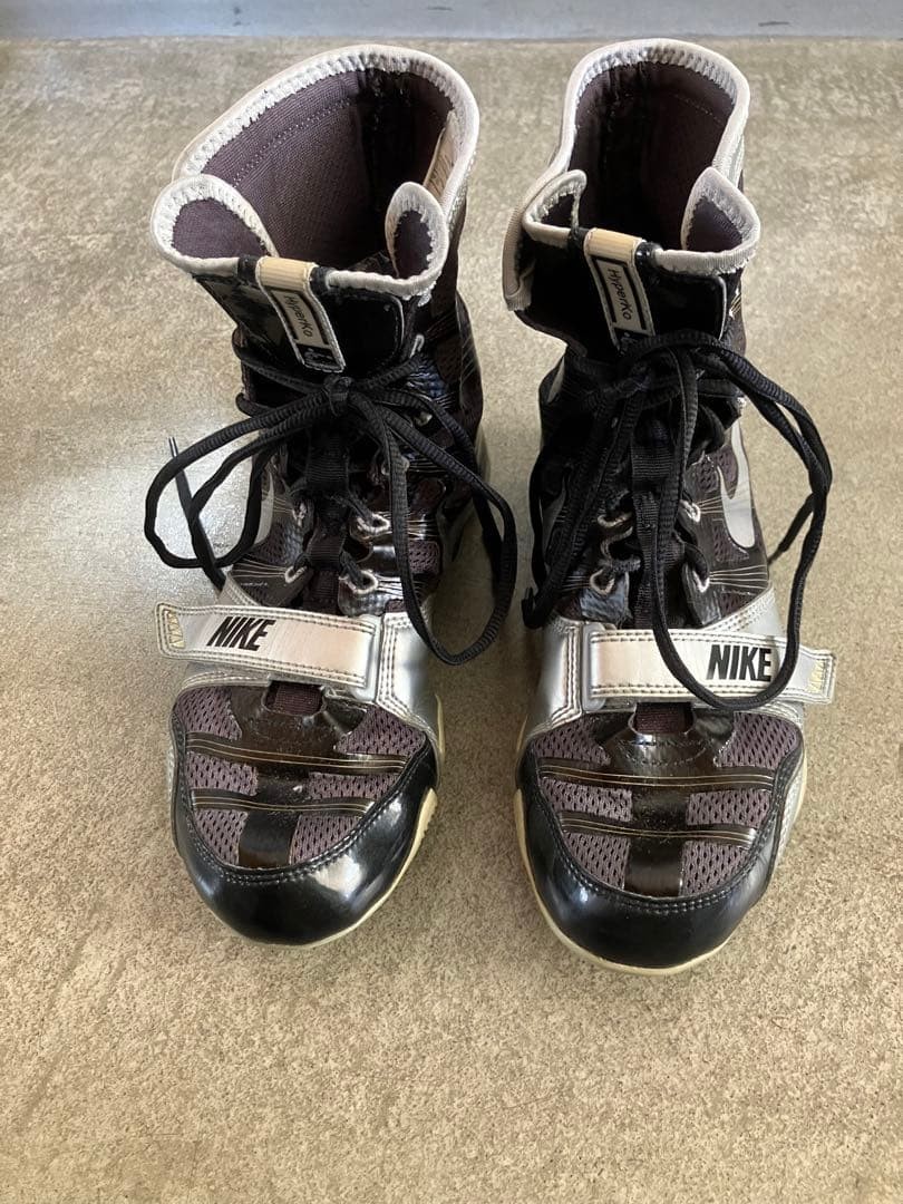 Nike Hyper KO Boxing Shoes Black/Silver 25cm / US Men 7 / US Women 8