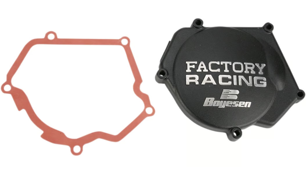Boyesen Factory Ignition Cover - Black Motorcycle Dirt Bike SC32AB 59-7432AB