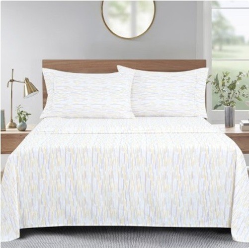 NEW South Point Home Fashions Microfiber 4-Piece Sheet Set Multi 120 GSM Luxury