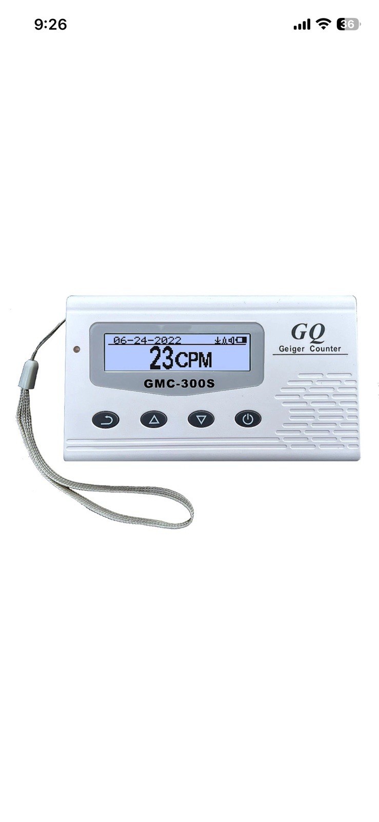 GQ GMC-300s Plus Geiger Counter Radiation Monitor