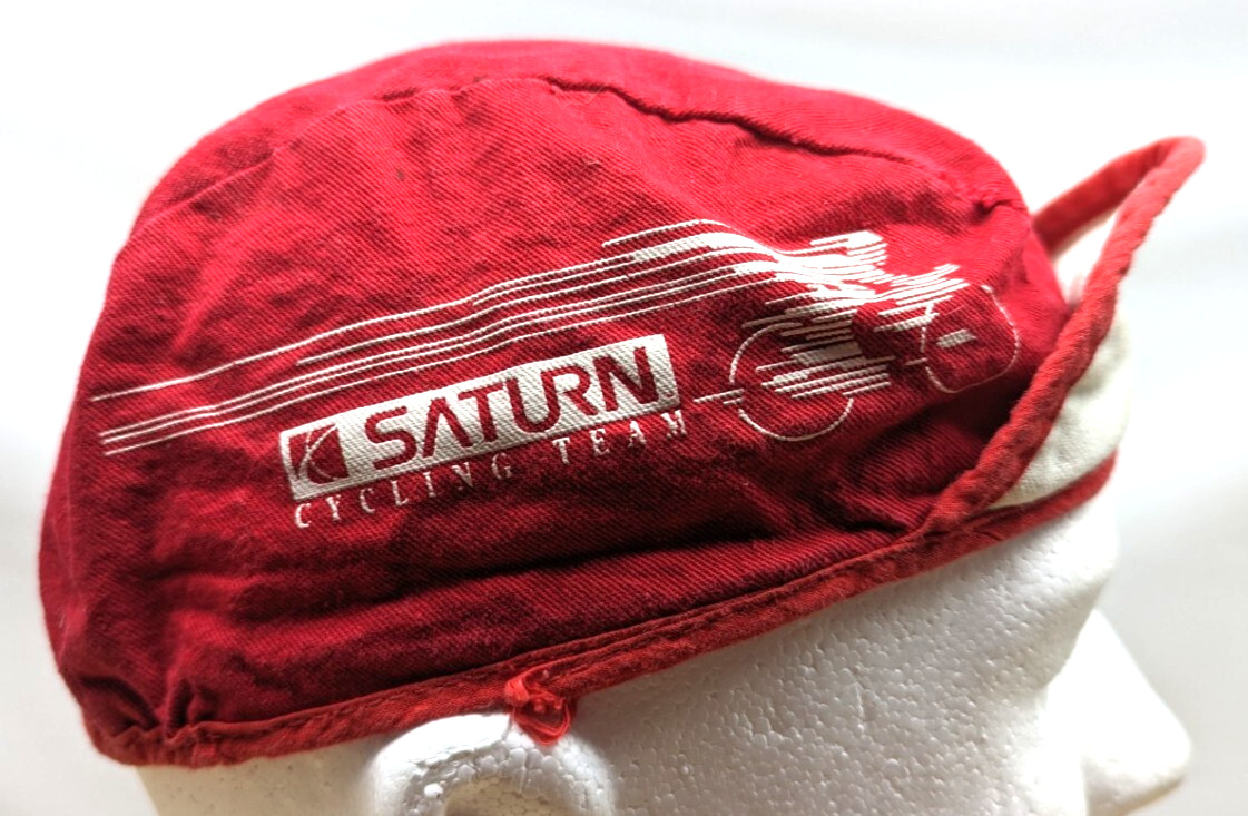 Vintage Saturn cycling racing team cap