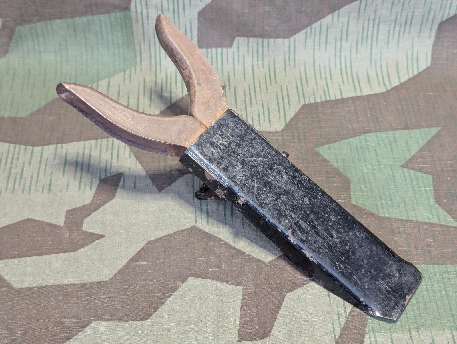WWII German Stamped Steel Boot Puller DRP Soldier Jackboots 1930s 1940s Vintage