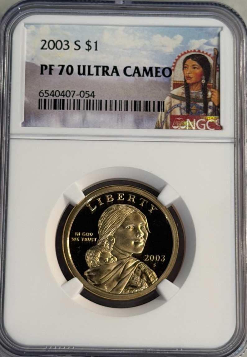 2003-S Sacagawea Dollar PF 70 Ultra Cameo NGC