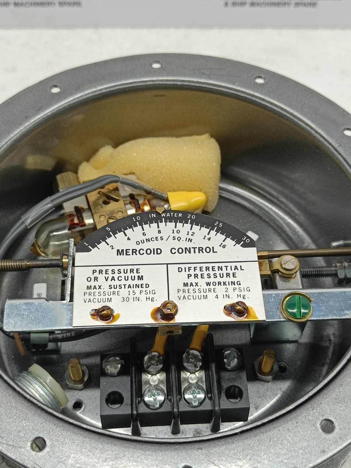 DWYER MERCOID CONTROL PRLW-3-P1 PRESSURE SWITCH