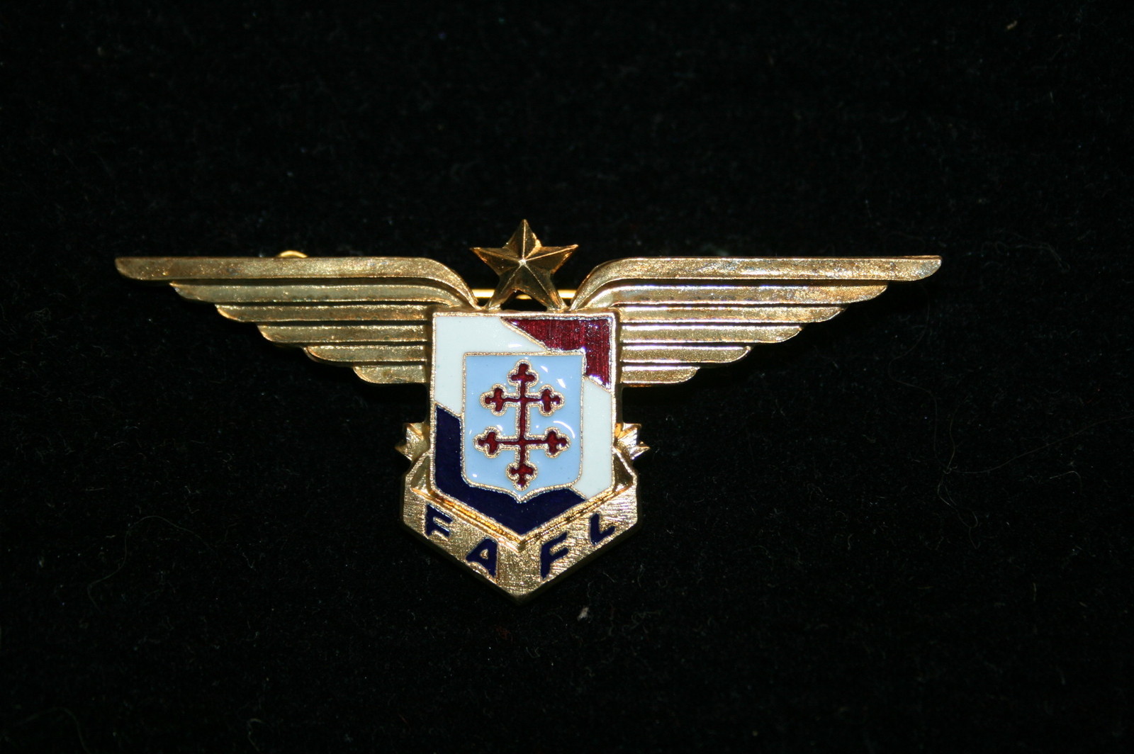 COPY WW2 FREE FRENCH AIR FORCE FAFL BREAST BADGE WING NUMBERED OFFICER TYPE