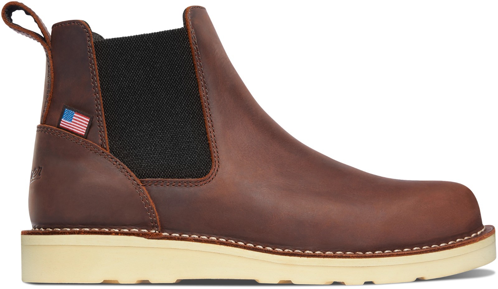 Best Seller! Danner Bull Run Chelsea Men 6" Boots - Brown Color - Made in USA