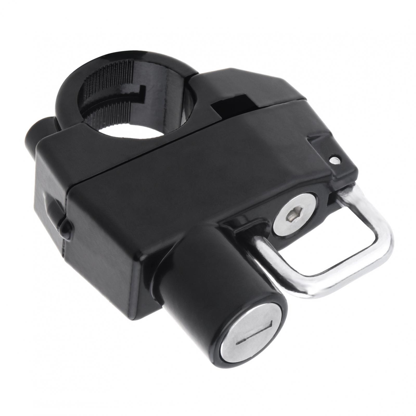 Universal Motorcycle Helmet Lock Anti-Theft Helmet Safety Lock Metal 22mm-25mm