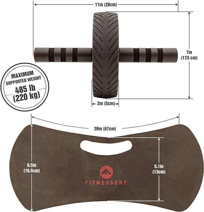 FITNESSERY Ab Roller for Abs Workout - Ab Roller Wheel Exercise Equipment - Ab W