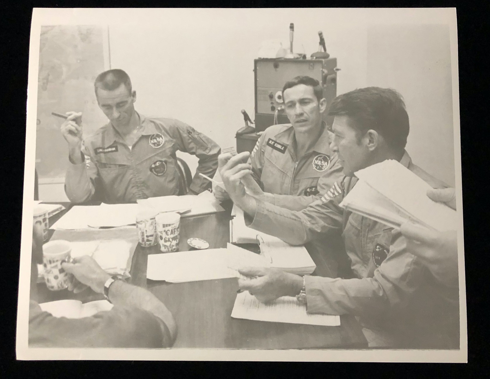 APOLLO 7 EISELE CUNNINGHAM & SCHIRRA SPECIAL INTEREST PHOTO / MARSHALL SFC