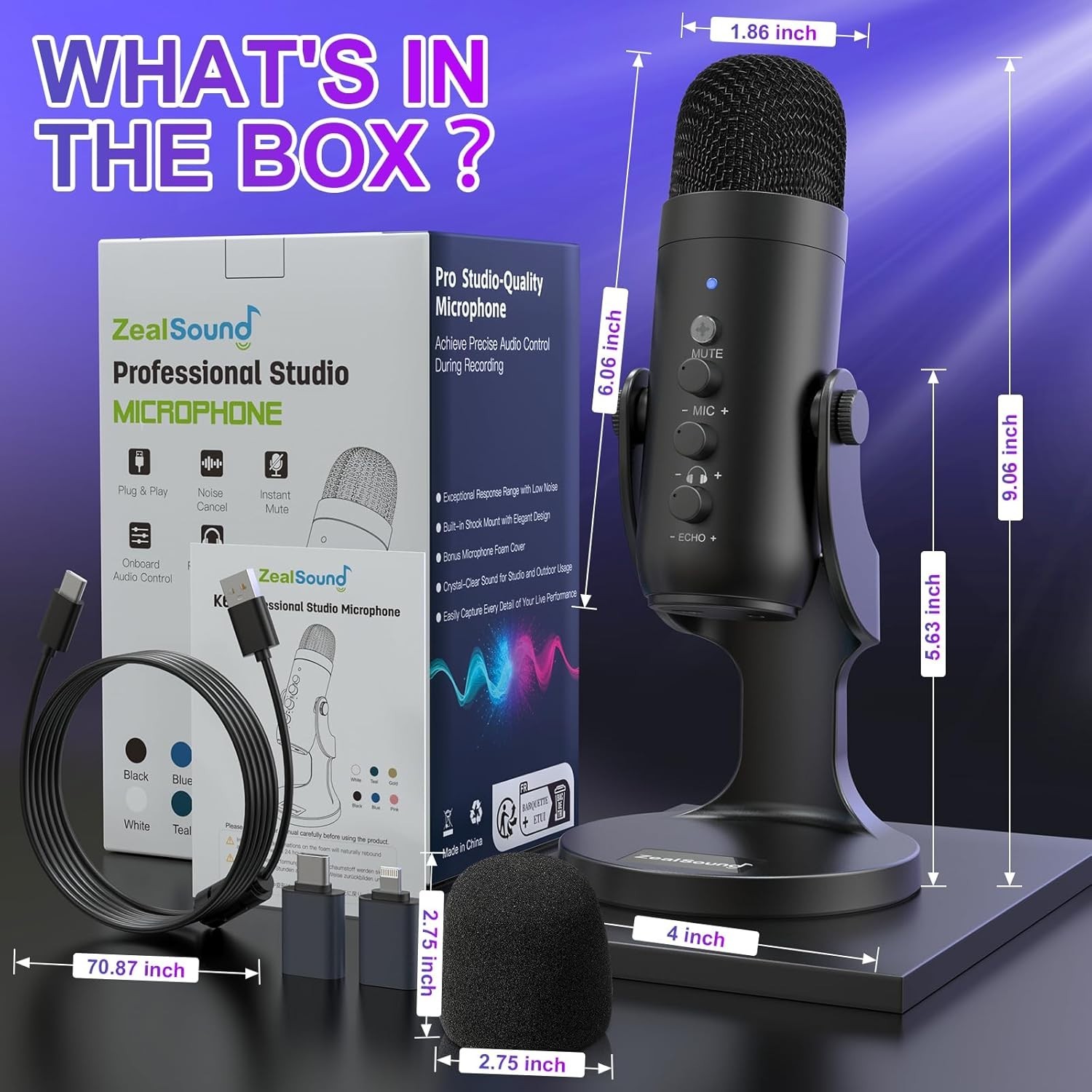 K66 Podcast Microphone: Studio-Quality Audio & Versatile Compatibility