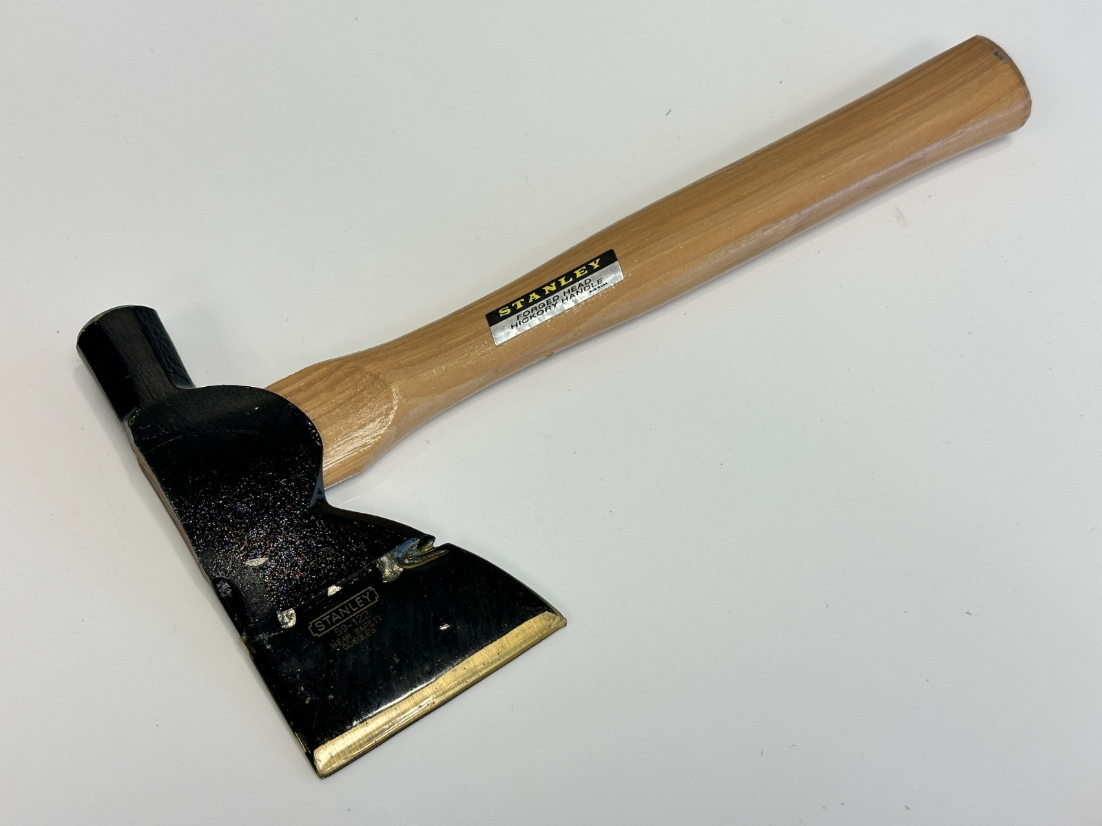 Stanley USA 59-122 (New Old Stock NOS) Dual Hatchet / Axe Hammer, Hickory Handle