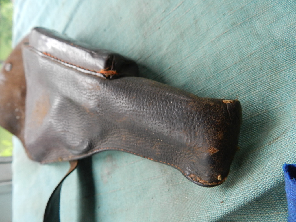 RARE German Germany WW1 Luger P08 Commercial Pistol Leather Holster