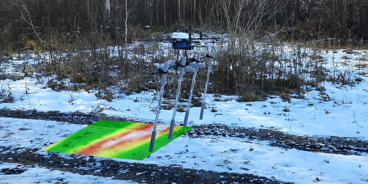 TRITON UAV multisensor magnetic field mapping system RTK, obstacle avoidance