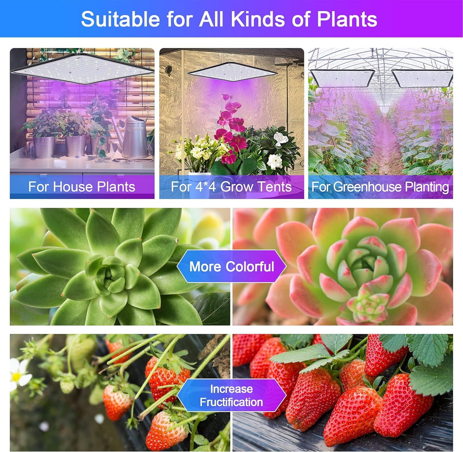 8500W LED Grow Light Panel Full Spectrum Lamp for Indoor Plant Veg Flower NEW US