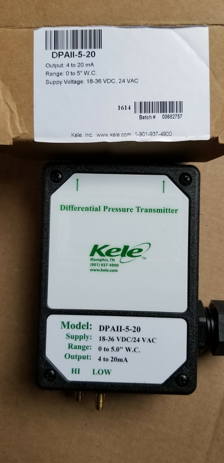 Kele Differential Pressure Transmitter
