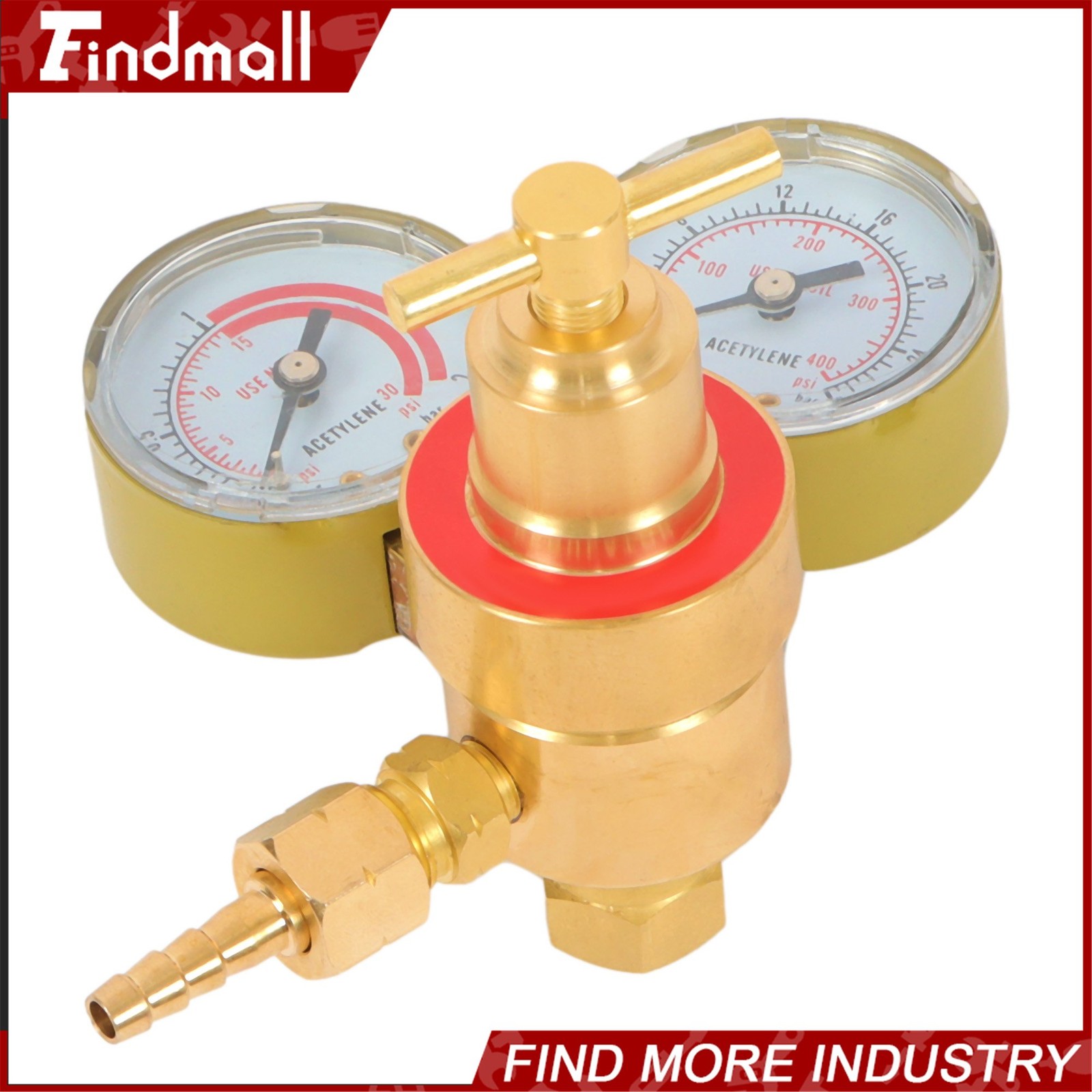 Welding Torch Acetylene Regulator Two Gauges CGA200 Durable Solid Brass Unit