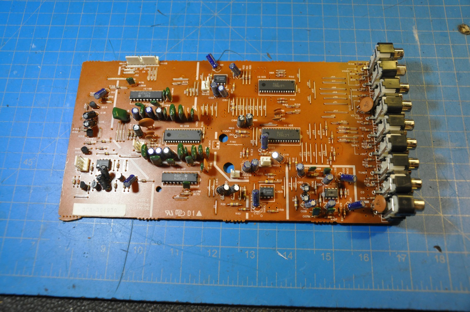 RCA PA3400F Receiver Replacement Parts Input Cir Board # A170-772-06